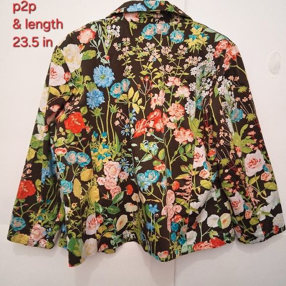 🎉Erin London Floral Utility Jacket - Multicolor - Picture 5 of 6